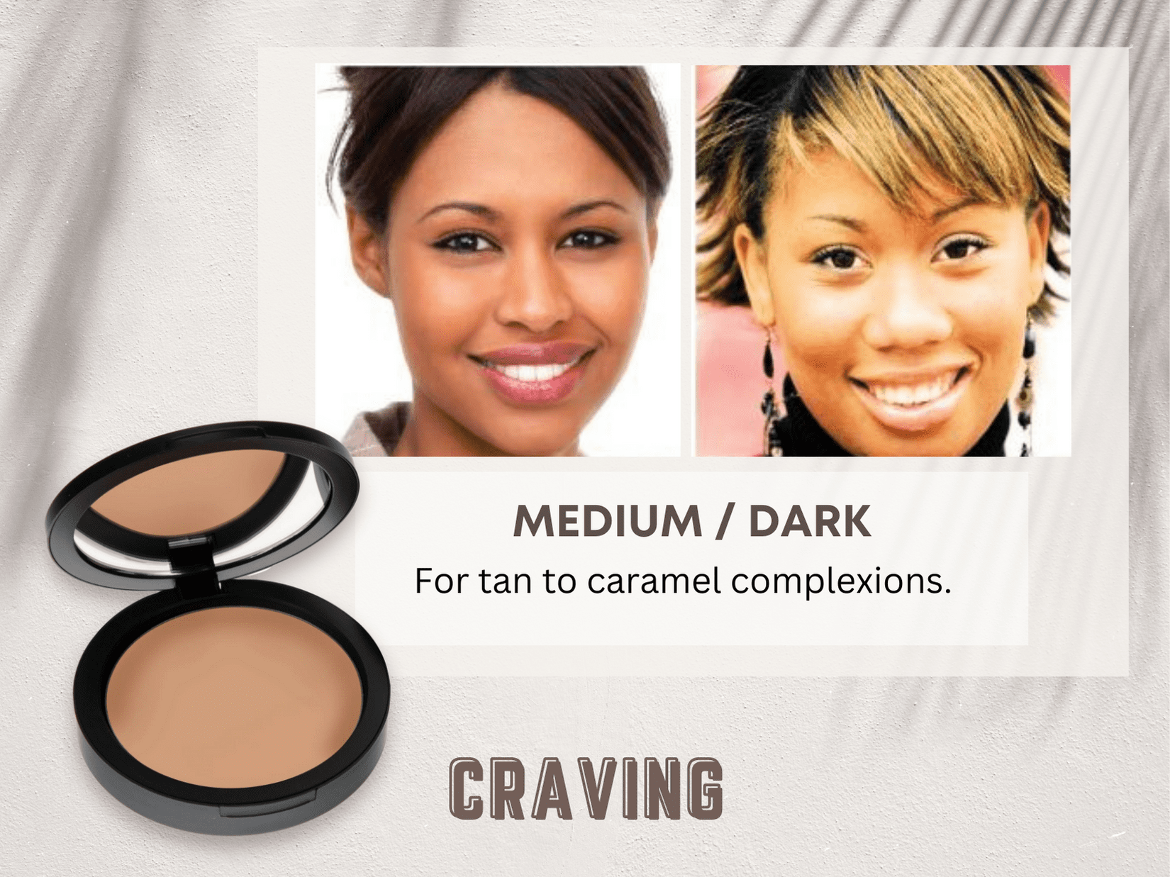 Pressed Mineral Dual Powder Foundation SPF 15, Oil Free, Talc Free, Gluten Free, 0.45 oz, Craving (Medium/Dark) by Mommy Makeup
