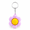 Pink Sunflower, variant on 1Pc 6.4cm Smiley Flower Fidget Keychain, 3D Printed Eco PLA Clicker Charm, Portable Anxiety Relief EDC Decor