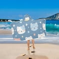 thumbnail image 5 of Cute Cats and Stars Kids Hooded Beach Towel Baby Bath Poncho Towels with Hood Absorbent 50"x23.5" for Pool Swimming, 5 of 7