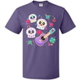 thumbnail image 3 of Inktastic Day of the Dead Owl Sugar Skulls and Guitar T-Shirt, 3 of 5