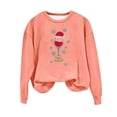 thumbnail image 2 of Generics Cardigans à Capuche Surdimensionnés pour Femmes, Chandail en Molleton Décontracté à Manches Longues pour Femmes, Col Rond Vacances Noël Imprimé Mignon Hauts Amples, 2 of 3