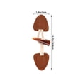 thumbnail image 2 of AURARMLET 4Jgo Botones Para Abrigo Con Retro Toggle De Cuero Falso Color Café, 2 of 6