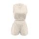 thumbnail image 4 of Puntoco Traje de talle alto informal liso de verano a la moda para mujer Puntoco Puntoco-3103, 4 of 8