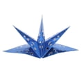 thumbnail image 2 of Hermoso estilo moderno hueco forma de estrella pantalla de papel cubierta de lámpara sombra decoración del hogar azul, 2 of 8