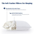 thumbnail image 3 of Almohada Puredown King Size, paquete de 2 unidades, con plumas de ganso suaves, 3 of 8