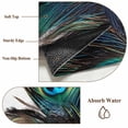 thumbnail image 5 of Retro 5x7 Area Rugs for Living Room, Peacock Feathers Abstract Art Non Slip Floor Mat Washable Low-Profile Indoor Carpet for Bedroom, Dining Room, Bathroom, 5 of 9
