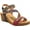 Red Multi, variant on Spring Step L'Artiste Women's TANJA Ankle Strap Sandals