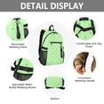 thumbnail image 4 of JIALIOU 14" Laptop Backpack Waterproof Airline Approved Stylish Casual Daypack for Travel Business College Work, Soft Green Polka Dot, 4 of 8