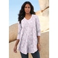thumbnail image 4 of Roaman's Women's Plus Size V Neck Thermal Swing Tunic, 4 of 4