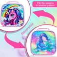 thumbnail image 5 of AGSDON 3PCS Unicorn Backpack, 16" Girls Rainbow Sequins Kids Bookbag with Lunch Box, School Bags for Elementary Preschool Kindergarten - Pink, 5 of 6