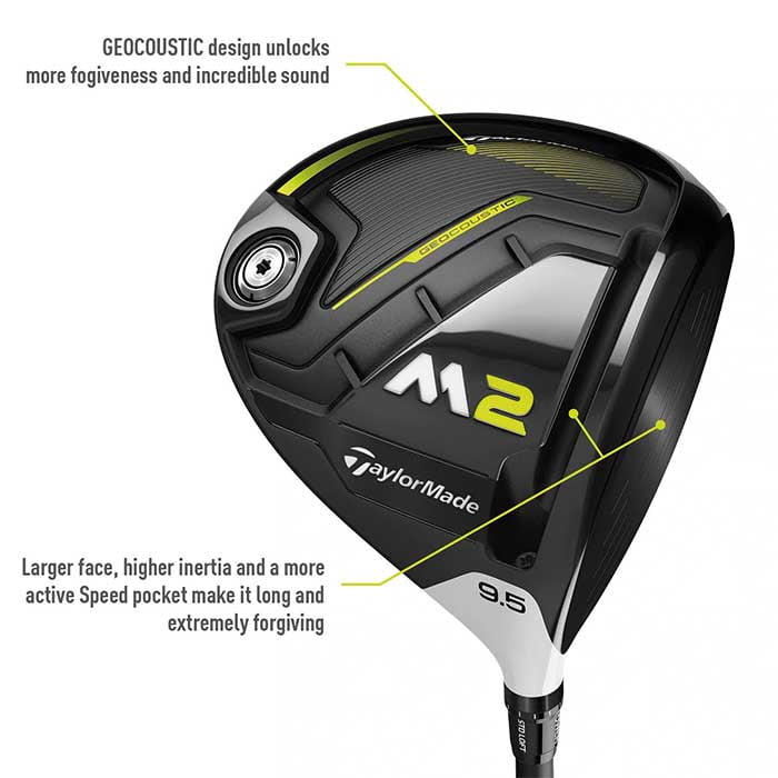 TaylorMade M2 2017 10.5° Driver Extra Stiff Graphite Shaft (Dent on Toe) TaylorMade M2 2017 10.5° Driver Extra Stiff Graphite Shaft (Dent on Toe)