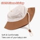 thumbnail image 4 of Sombrero de pescador Bamery para bebés pequeños, 46 cm, color marrón, protección UV, 4 of 6
