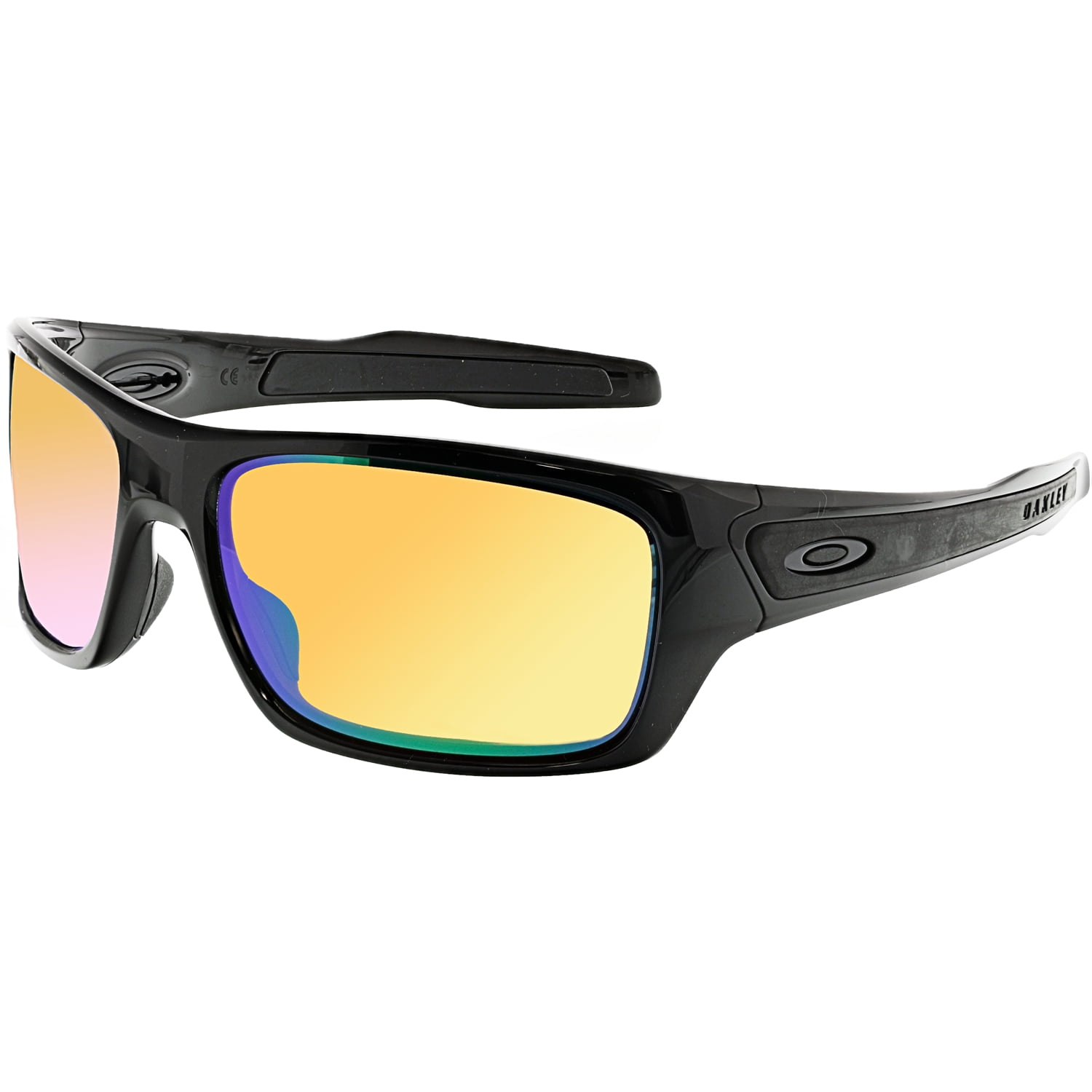 Oakley Men's Polarized Turbine OO926313 Black Wrap Sunglasses