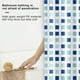 thumbnail image 5 of Juego de cortina de ducha moderna e impermeable con ojales resistentes a la oxidación para decoración de baño, forro de PEVA resistente y ganchos antideslizantes. Conjunto de baño completo, 5 of 7