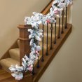thumbnail image 3 of Vickerman 9' Flocked Alaskan Pine Artificial Christmas Garland, Multi-Colored Dura-lit Incandescent Mini Lights - Faux Pine Christmas Garland - Seasonal Indoor Home Decor, 3 of 3
