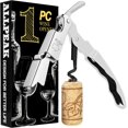 thumbnail image 1 of Bottle Opener Wine Opener Corkscrew - 1PC Multi-Purpose Wine Bottle Opener, Corkscrew Wine Opener, Ouvre Bouteille de Vin, Bar & Wine Tools Corkscrews & Openers Bottle Openers - White, 1 of 6