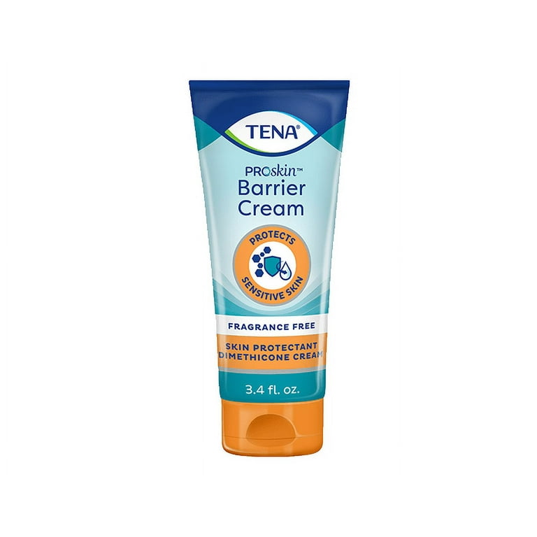 Tena ProSkin Barrier Cream for Fragile Skin 3.4 fl Oz Fragrance Free Bed Sore Cream Skin Rash Cream for Adults Protective Ointment Diaper Rash