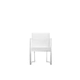 thumbnail image 5 of Pangea Home Dexter 18.5" Modern Polyurethane & Metal Arm Chair in White, 5 of 5
