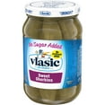 Vlasic Sweet Gherkins Pickles, No Sugar Added, 16 Oz Jar