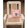 thumbnail image 2 of Carolines Treasures BB7895PW1818 West of England Goose Pink Check Fabric Decorative Pillow, 18 x 18 in., 2 of 2