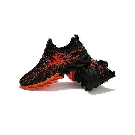 

Crocowalk Men s Fashion Sneakers Breathable Mesh Running Shoes Non Slip Soft Sole Casual Athletic Walking Shoes