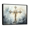 thumbnail image 2 of Designart "Cross A Powerful Symbol" Spiritual Floater Framed Wall Art Print, 2 of 7