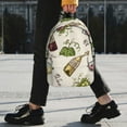 thumbnail image 2 of Adobk Sac à Dos Imprimé Raisins et Vin pour École, Voyage, Usage Extérieur avec Compartiment pour Ordinateur Portable 15 Pouces, Résistant à l'Eau, Léger, Sac à Dos Étudiant, 2 of 6