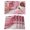 Pink, variant on Pink Marble Placemats Set of 2, Cotton Linen Fabric Place Mats, Summer Ocean Wave Red Ombre Washable Decorative Table Mats Protector for Home Kitchen Dining Wedding Party Coffee Tables