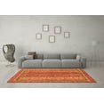 thumbnail image 3 of Ahgly Company Indoor Rectangle Abstract Orange Modern Area Rugs, 2' x 3', 3 of 4