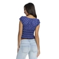 thumbnail image 2 of Mills by Millie Bobby Brown Women's Short Sleeve Smock Blouse, Sizes XXS-XXL, 2 of 5