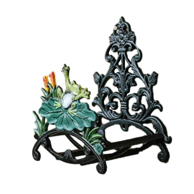 Soporte para manguera de jardín perfecl de hierro fundido resistente 225x16x285cm