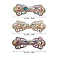 thumbnail image 2 of Unique Bargains Hair Barrettes Accessories for Women Hair Clips Sparkly Glitter Hairpin 3 Pcs Purple White Multicolor, 2 of 7