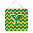 thumbnail image 1 of Letter Y Chevron Green & Gold Wall or Door Hanging Prints, 1 of 1