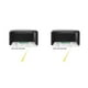 thumbnail image 3 of Monstrate Lámpara solar LED Camino Escalera Exterior Impermeable Luz de pared Jardín Paisaje Paso Cubierta Luces Balcón Valla Luces solares LED blanco con carcasa negra 2piezas, 3 of 6