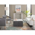 thumbnail image 4 of Lumisource Stout Contemporary Storage Ottoman in Grey Noise Fabric, 4 of 7