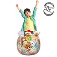 thumbnail image 3 of Botanic Storage Toy Bag Chair, Hippie Summer Theme with Youthful Field in Prehistoric Art Design, Stuffed Animal Organizer Washable Bag, Large Size, Vermilion Beige Teal, by Ambesonne, 3 of 3