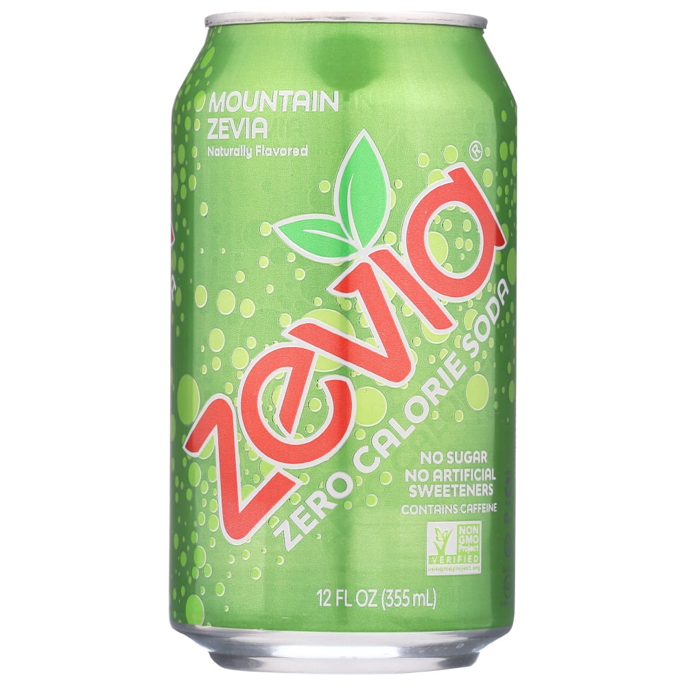 Zevia Soda Zero Calorie Mountain Zevia Can, 6/12 Fl Oz