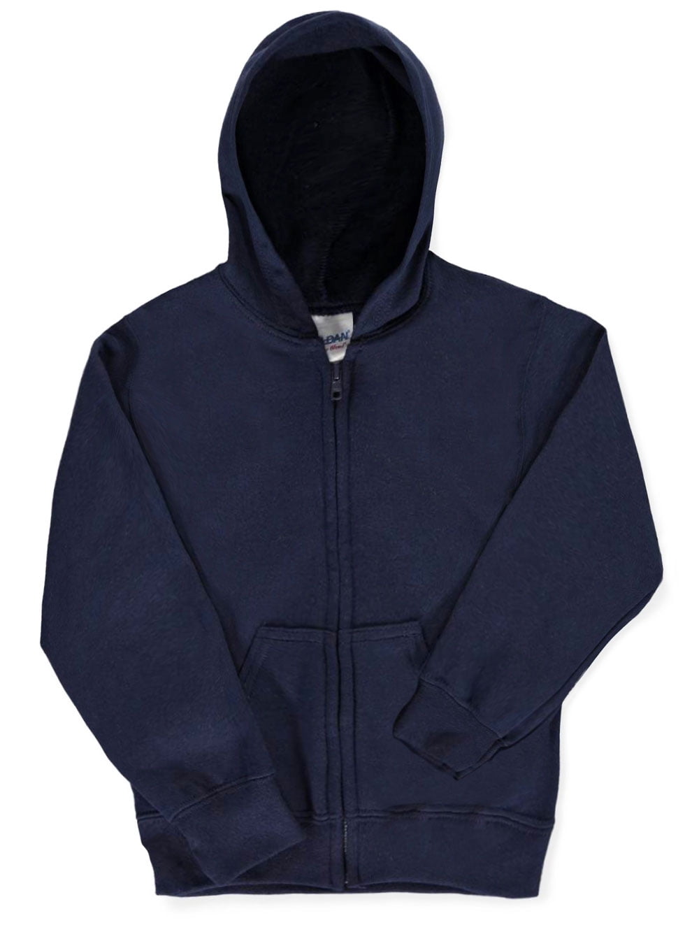 Gildan - Basic Fleece Zip-Up Unisex Hoodie (Youth Sizes S - XL ...