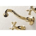 thumbnail image 4 of Kingston Brass KS3022NX Hamilton Two-Handle Wall Mount Roman Tub Faucet, Polished Brass, 4 of 7