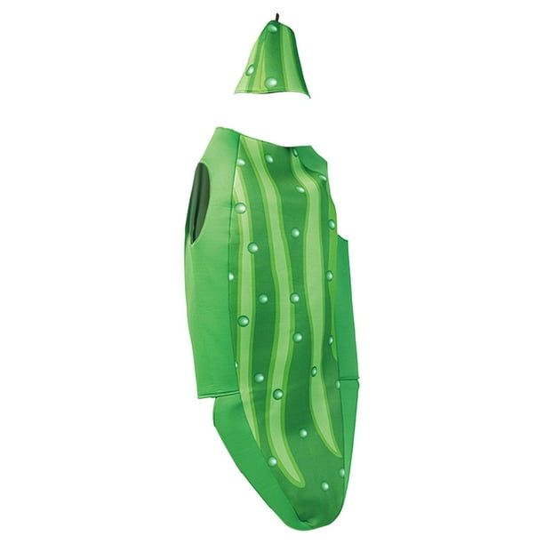 Disfraz de pepino para cosplay, disfraz elegante para fiesta, escenario, espectáculo, accesorios de Halloween