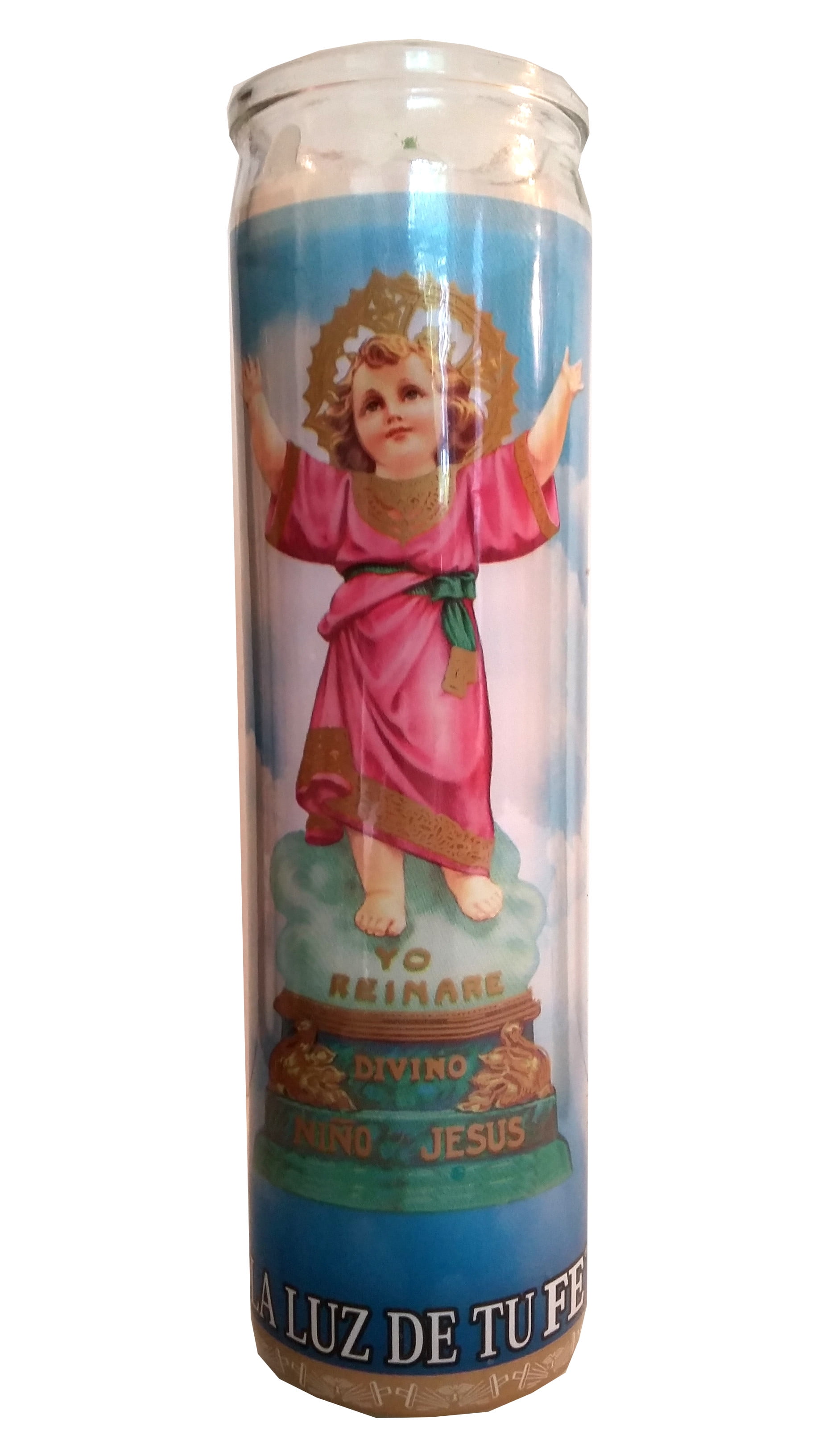 Divine Child Jesus (Divino Nino Jesus) Devotional Candle (La Luz de Tu