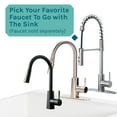 thumbnail image 4 of Tehila Metal Deep Laundry Utility Sink with Grey Legs and P-Trap Kit, 19 Gallon, 4 of 9