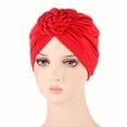 thumbnail image 4 of Baqcunre Headbands for Women, Turban Ethnic Cap Turban Headwear Cover Wrap Hat Hair Cap Braids Flower Head Cancer Heardband, Bandanas for Women, Bandanas for Men, 4 of 4