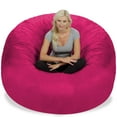 thumbnail image 5 of Chill Sack Bean Bag Chair, Memory Foam with Microsuede Cover, Kids, Adults, 6 ft, Pink, 5 of 9
