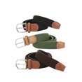 thumbnail image 4 of Allegra K Unisex Canvas Elastic Fabric Woven Stretch Braided Belts, 4 of 7
