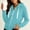 #0137-Light Blue, variant on Women's Hooded Slim Fit Zip Up Fleece Jacket Long Sleeve Casual Sweater Coat for Fall Winter