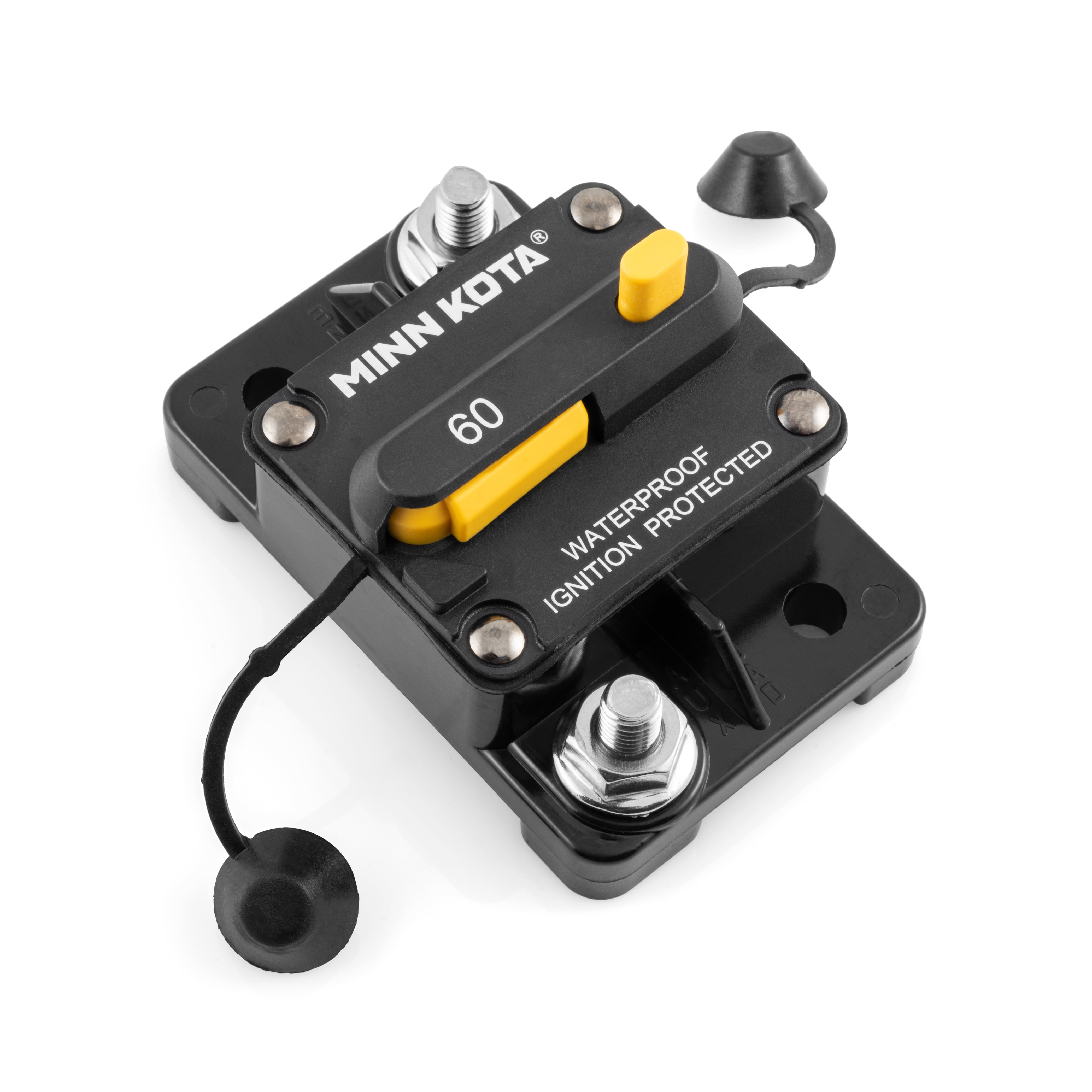 Minn Kota Manual Reset Circuit Breaker Waterproof 12-48Volt; 60 Amp Rating