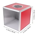 thumbnail image 2 of OUNONA Raffle Boxes For Fundraising Donation Box With Slot Aluminum Alloy 1Pcs Red, 2 of 5