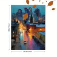 thumbnail image 3 of Blue Night Edmonton Alberta Canada Skyline Canvas Print, Cityscape Home Office Interior Wall Decor, 3 of 8