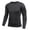 Black, variant on Men's Long Sleeve Compression Shirts, Nylon & Spandex Material Active Sports Base Layer T-Shirt, Athletic Workout Shirt(Black, XL)